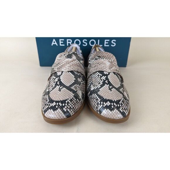 Aerosoles Georgia Loafers 
Flats Womens 9 M Snake Print Leather EUC (worn once) - Picture 9 of 14